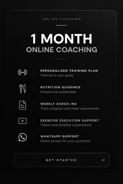 1 month online coaching